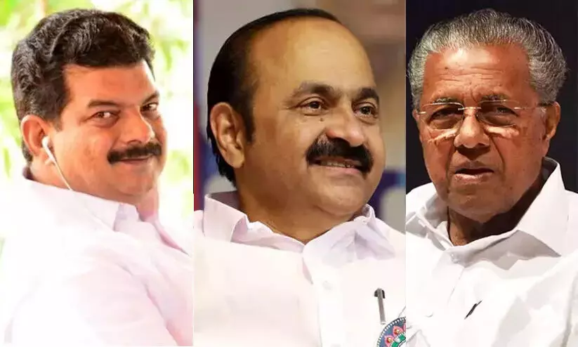 VD Satheesan, Pinarayi Vijayan, PV Anvar VD Satheesan, Pinarayi Vijayan, PV Anvar