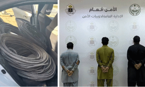 ഇ​ല​ക്ട്രി​ക്​ വ​യ​ർ മോ​ഷ​ണം; മൂ​ന്ന്​ പ്ര​തി​ക​ൾ പി​ടി​യി​ൽ