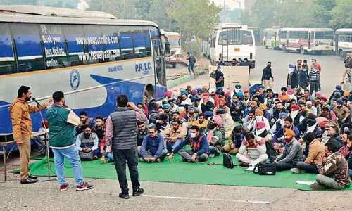 പഞ്ചാബിൽ ഗവ. ബസ് ജീവനക്കാരുടെ മൂന്നു ദിവസത്തെ സമരം തുടങ്ങി