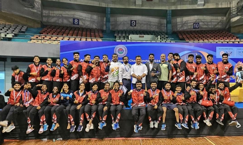 ദേശീയ ജിംനാസ്റ്റിക്സ്; മെഡല് വാരിക്കൂട്ടി കേരളം ദേശീയ ജിംനാസ്റ്റിക്സ്; മെഡല് വാരിക്കൂട്ടി കേരളം