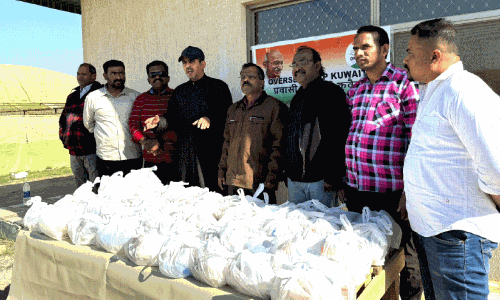 ഓ​വ​ർ​സീ​സ് എ​ൻ.​സി.​പി പു​തു​വ​ത്സ​ര ദി​ന കി​റ്റ് വി​ത​ര​ണം