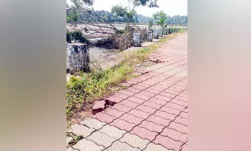 കാഴ്ചകൾ ‘മറഞ്ഞ്’​ കളത്തിൽക്കടവ് സായാഹ്നതീരം