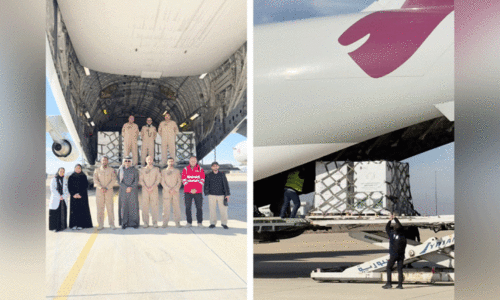 സി​റി​യ​യി​ലേ​ക്ക് സ​ഹാ​യം തു​ട​ർ​ന്ന് ഖ​ത്ത​ർ