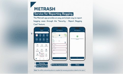 ഭി​ക്ഷാ​ട​നം കണ്ടാൽ മെ​ട്രാ​ഷ് വഴി പ​രാ​തി​പ്പെ​ടാം