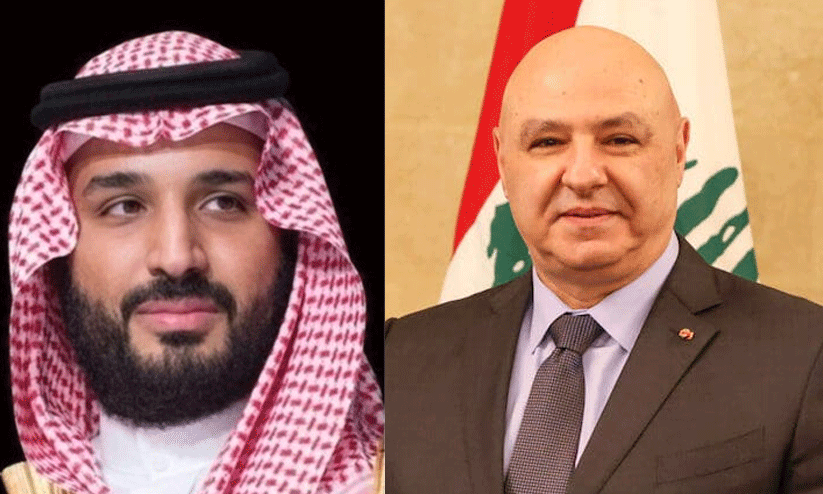 ലബനാൻ പ്രസിഡന്റിന് സൗദി കിരീടാവകാശിയുടെ അഭിനന്ദനം ലബനാൻ പ്രസിഡന്റിന് സൗദി കിരീടാവകാശിയുടെ അഭിനന്ദനം