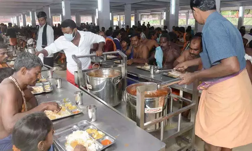 മണ്ഡല കാലയളവിൽ 10,36,000 പേർക്ക് സന്നിധാനത്തെ അന്നദാനമണ്ഡപത്തിൽ നിന്ന് ഭക്ഷണം നൽകി