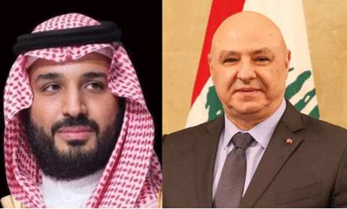 ല​ബ​നാ​ൻ പ്ര​സി​ഡ​ന്റി​ന് സൗ​ദി കി​രീ​ടാ​വ​കാ​ശിയുടെ അ​ഭി​ന​ന്ദനം