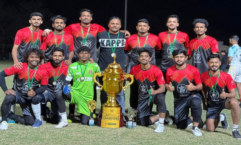 സീ​തി​ഹാ​ജി ക​പ്പ് ഫു​ട്ബാ​ൾ: മ​സ്ക​ത്ത് ഹ​മ്മേ​ഴ്സ് ടീ ​ടൈം ജേ​താ​ക്ക​ൾ