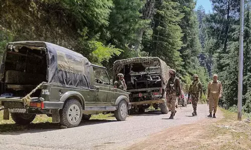 കുഴിബോംബ് സ്ഫോടനത്തിൽ ആറ് സൈനികർക്ക് പരിക്ക്