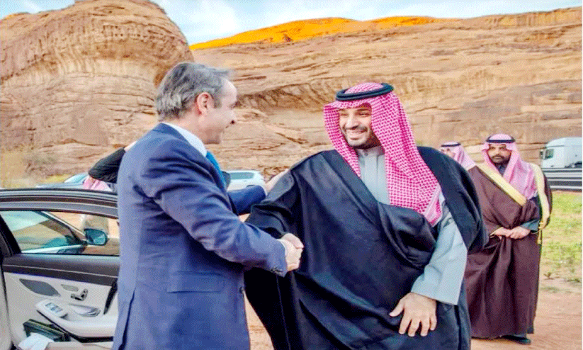 ഗ്രീക്ക് പ്രധാനമന്ത്രി സൗദി കിരീടാവകാശിയുമായി ചർച്ച നടത്തി ഗ്രീക്ക് പ്രധാനമന്ത്രി സൗദി കിരീടാവകാശിയുമായി ചർച്ച നടത്തി