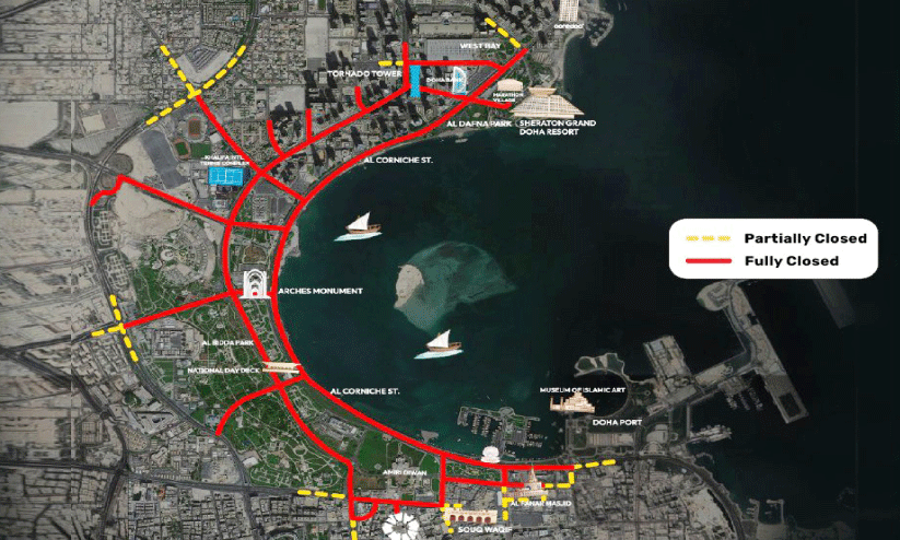 ദോ​ഹ മാ​ര​ത്ത​ൺ:  ഗ​താ​ഗ​ത നി​യ​ന്ത്ര​ണം