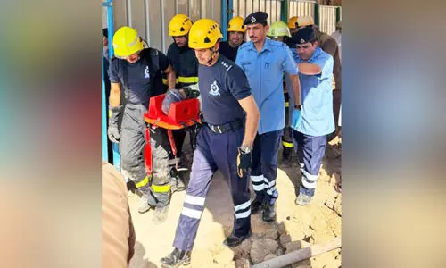 ദാ​ഹി​റ​യി​ൽ കെ​ട്ടി​ടം ത​ക​ർ​ന്നു