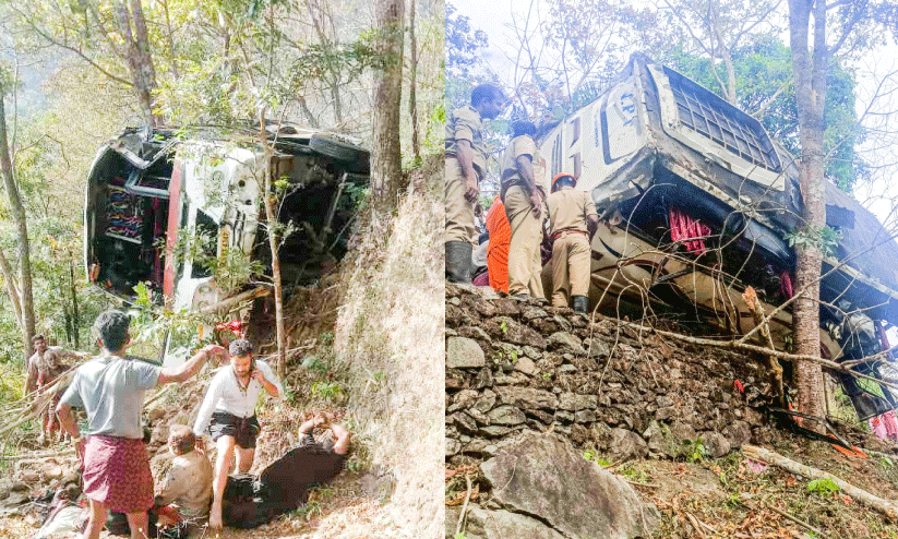 വഴിതെറ്റിച്ചത് ഗൂഗ്​ൾ മാപ്പ്; ശബരിമല തീർഥാടകരുടെ ബസ് മറിഞ്ഞത് നൂറടി താഴ്ചയിലേക്ക്