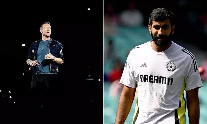 ബുംറ സ്റ്റേജിന്‍റെ പുറകിലുണ്ട്, ഞങ്ങൾ ക്രിക്കറ്റ് കളിക്കാൻ പോകുവാ ; കൺസേർട്ടിനിടയിൽ കോൾഡ്പ്ലേയുടെ ക്രിസ് മാർട്ടിൻ