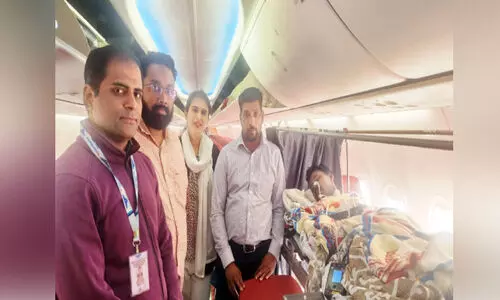 അ​പ​ക​ട​ത്തി​ൽ പ​രി​ക്കേ​റ്റ റം​സാ​ലി​നെ നാ​ട്ടി​ലെ​ത്തി​ച്ചു