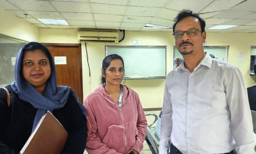 വി​സി​റ്റി​ങ്​ വി​സ കാ​ലാ​വ​ധി ക​ഴി​ഞ്ഞ്​ സൗ​ദി​യി​ൽ കു​ടു​ങ്ങി​യ ആ​ന്ധ്ര യു​വ​തി മ​ട​ങ്ങി