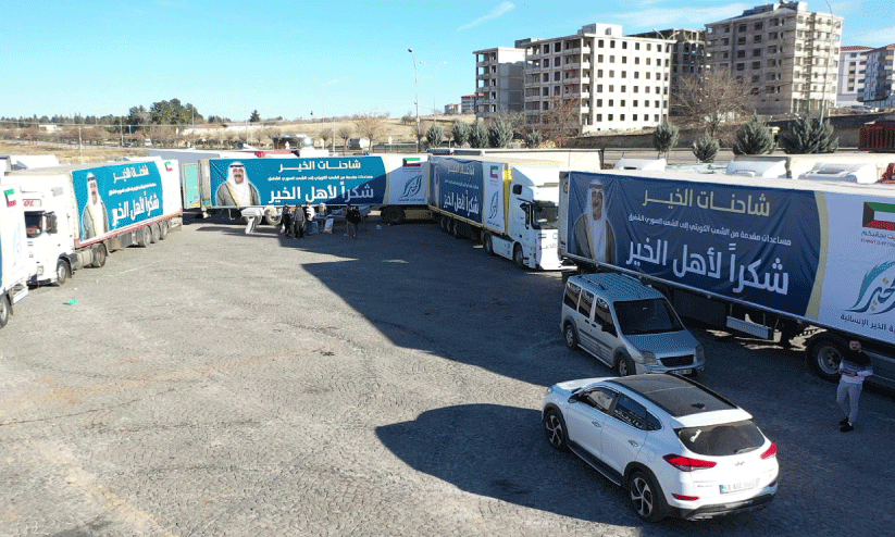 സിറിയയിലേക്ക് കുവൈത്തിൽനിന്ന് സഹായപ്രവാഹം തുടരുന്നു സിറിയയിലേക്ക് കുവൈത്തിൽനിന്ന് സഹായപ്രവാഹം തുടരുന്നു