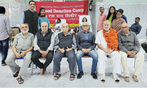 ര​ക്ത​ദാ​ന ക്യാ​മ്പ് സം​ഘ​ടി​പ്പി​ച്ചു