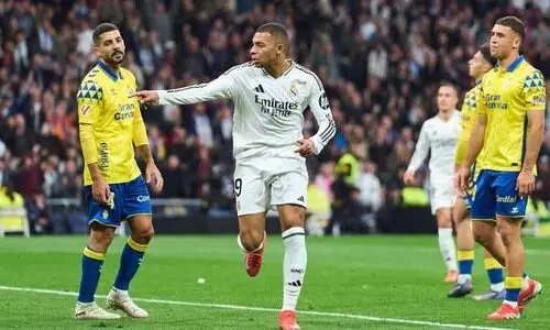 രണ്ടടിച്ച് എംബാപ്പെ; ലാസ് പാൽമാസിനെ വീഴ്ത്തി റയൽ ലാ ലിഗയിൽ ഒന്നാമത്