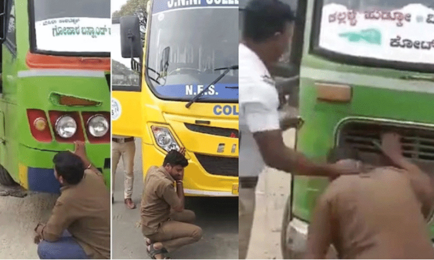 നിർത്താതെ ഹോണടിച്ചു; അതേ ഹോണടി ഡ്രൈവർമാരെ ഇരുത്തി കേൾപ്പിച്ച് പൊലീസ് - VIDEO