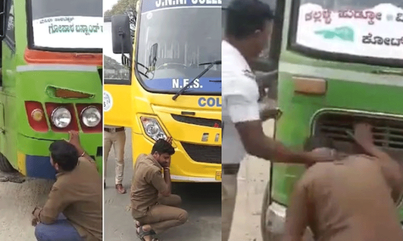 നിർത്താതെ ഹോണടിച്ചു; അതേ ഹോണടി ഡ്രൈവർമാരെ ഇരുത്തി കേൾപ്പിച്ച് പൊലീസ് - VIDEO