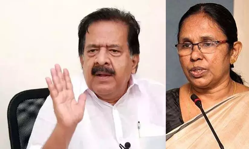 Ramesh Chennithala, KK Shailaja