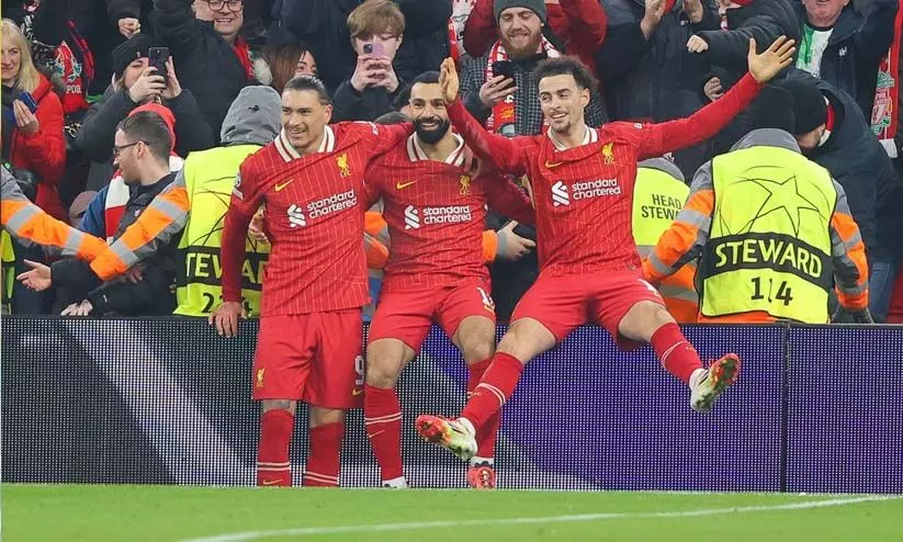 ചാമ്പ്യൻസ് ലീഗ്: ചെമ്പടയ്ക്ക് പ്രീക്വാർട്ടർ; ബാഴ്സ, അറ്റ്ലറ്റികോ മുന്നോട്ട് ചാമ്പ്യൻസ് ലീഗ്: ചെമ്പടയ്ക്ക് പ്രീക്വാർട്ടർ; ബാഴ്സ, അറ്റ്ലറ്റികോ മുന്നോട്ട്