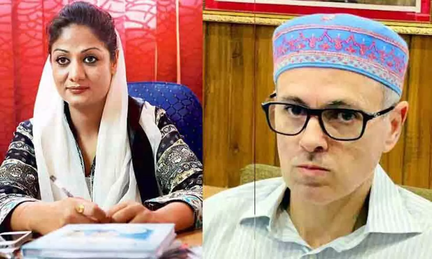 Umar Abdulla with Hina Bhatt