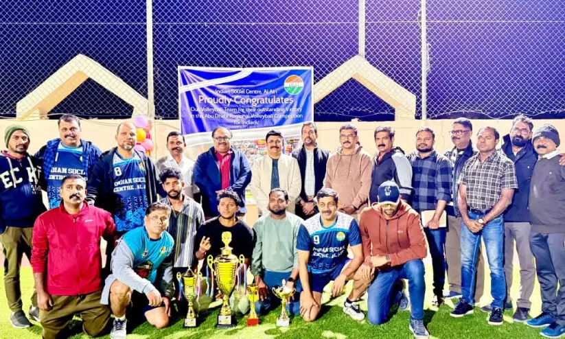 ഇ​ന്ത്യ​ൻ സോ​ഷ്യ​ൽ സെ​ന്‍റ​ർ അ​ൽ​ഐ​ൻ ടീ​മി​ന് സ്വീ​ക​ര​ണം