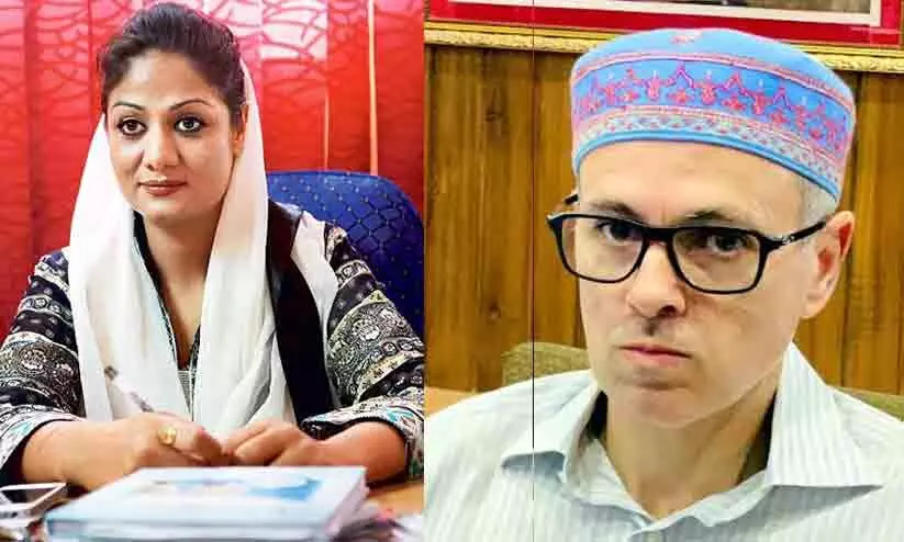 Umar Abdulla with Hina Bhatt