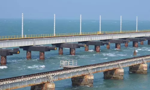 Pampan Railway Suspension Bridge