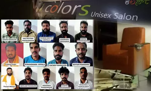 യൂനിസെക്സ് സലൂണിന് നേരെ രാം സേന ആക്രമണം; മലയാളി ഉൾപ്പെടെ 14 പേർ അറസ്റ്റിൽ