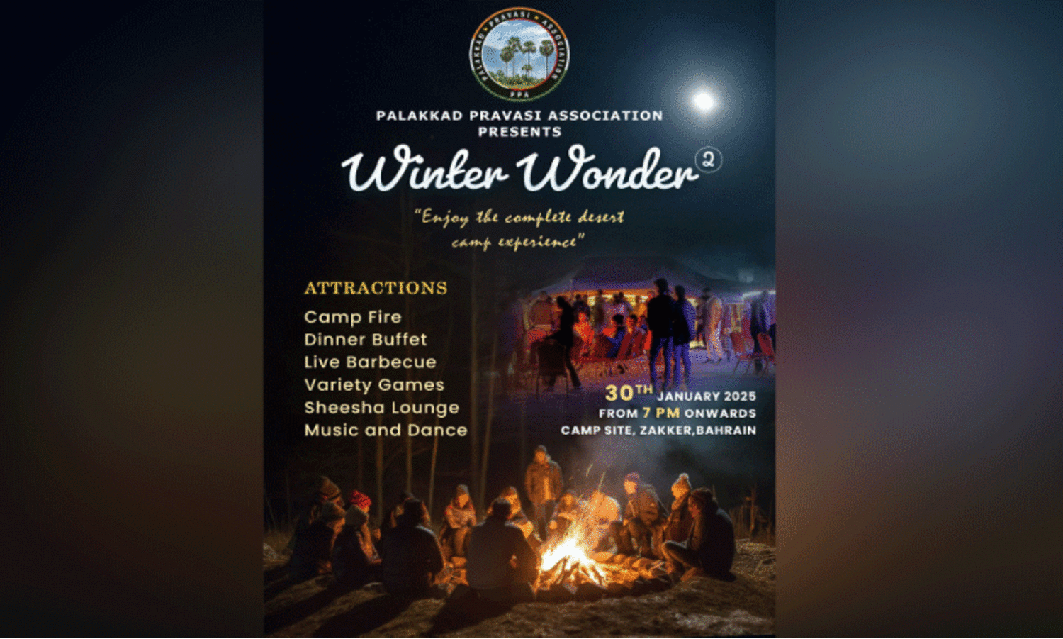 പാ​ല​ക്കാ​ട് പ്ര​വാ​സി അ​സോ​സി​യേ​ഷ​ൻ ഡെ​സേ​ർ​ട് ക്യാ​മ്പ്