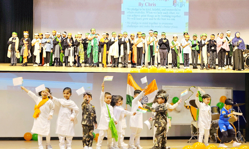 ന്യൂമില്ലേനിയം സ്കൂൾ ബഹ്റൈൻ ഇന്ത്യയുടെ 76ാം റിപ്പബ്ലിക് ദിനാഘോഷം ന്യൂമില്ലേനിയം സ്കൂൾ ബഹ്റൈൻ ഇന്ത്യയുടെ 76ാം റിപ്പബ്ലിക് ദിനാഘോഷം