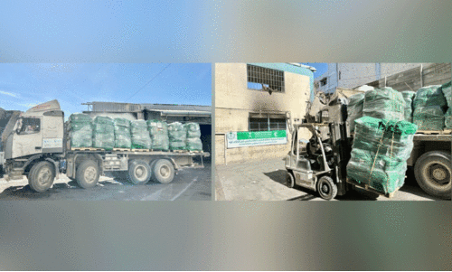 ഗ​സ്സ​യി​ൽ ദു​രി​താ​ശ്വാ​സ വ​സ്​​തു​ക്ക​ൾ എ​ത്തി​ച്ച്​ സൗ​ദി