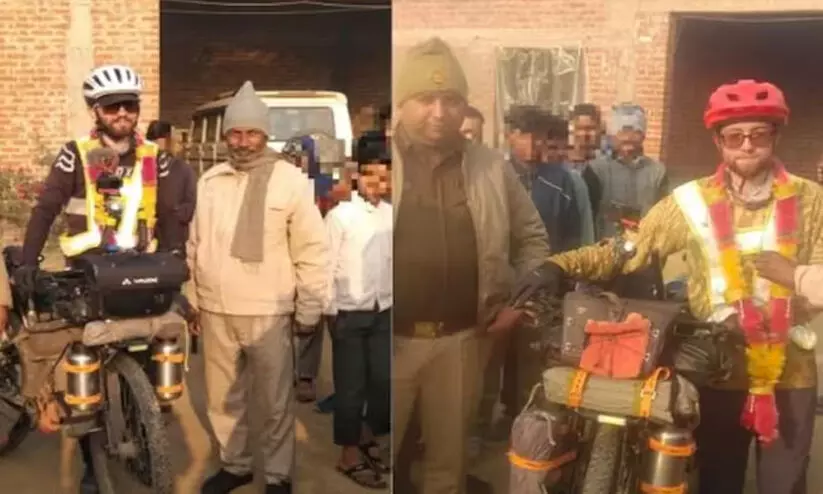 ഗൂഗ്ൾ മാപ്പിട്ട് നേപ്പാളിലേക്ക് പോയ ഫ്രഞ്ച് സൈക്ലിസ്റ്റുകൾ യു.പിയിൽ കുടുങ്ങി