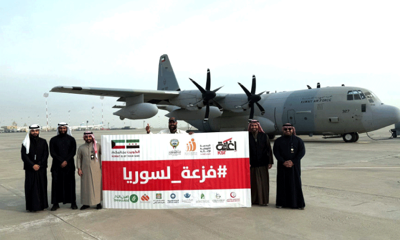 സി​റി​യ​ൻ ജ​ന​ത​ക്ക് സ​ഹാ​യം തു​ട​ര്‍ന്ന് കു​വൈ​ത്ത്