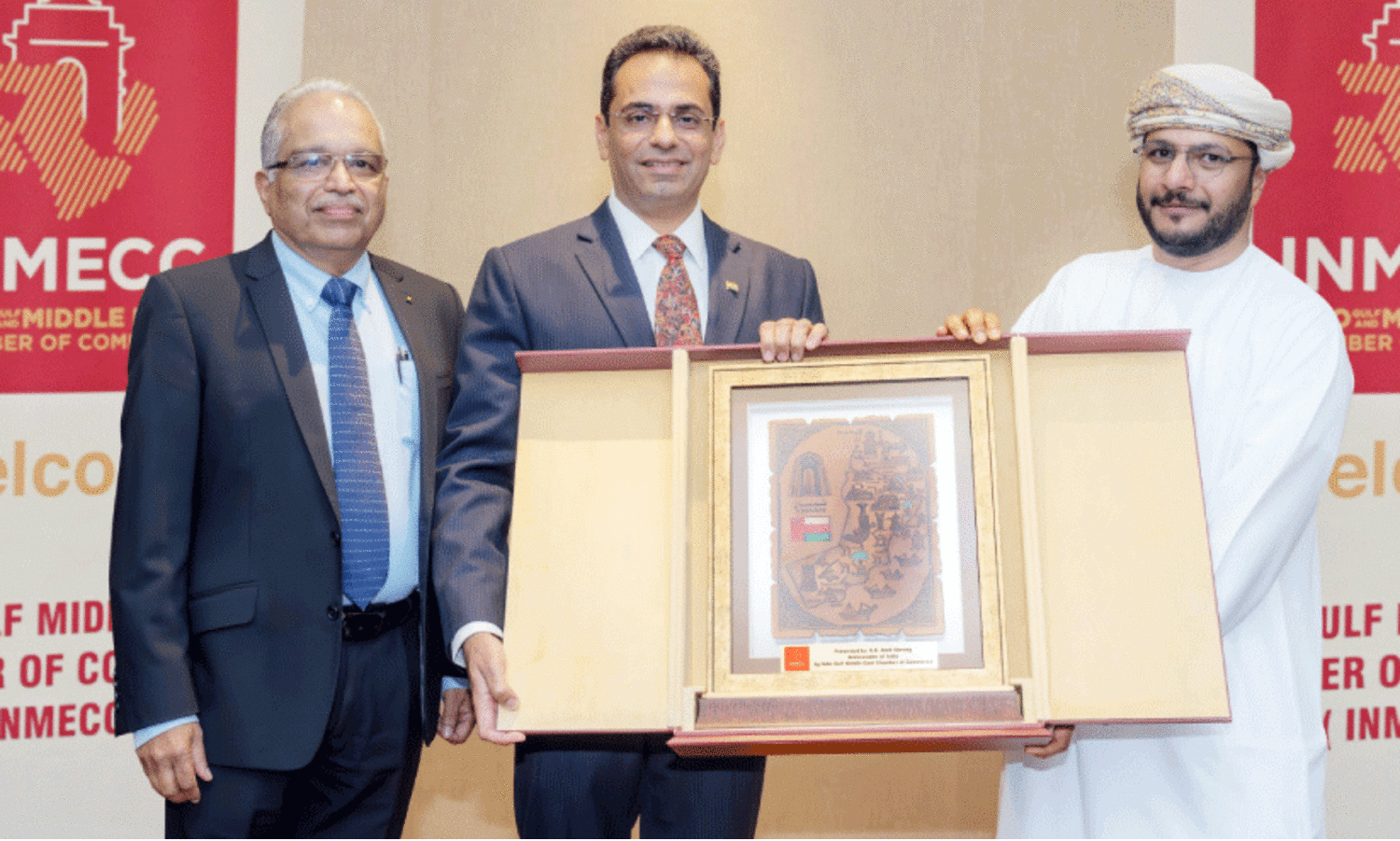 ഇ​ന്ത്യ​ൻ സ്ഥാ​ന​പ​തി​ക്ക് ഐ.​എ​ൻ.​എം.ഇ.​സി.​സി യാ​ത്ര​യ​യ​പ്പ്