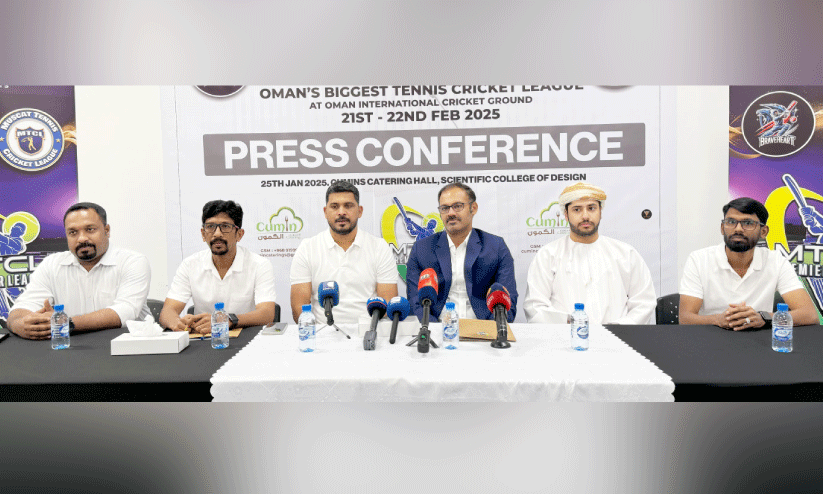 മസ്കത്ത് ടെന്നിസ് ക്രിക്കറ്റ് പ്രീമിയർ ലീഗ് ടൂർണമെന്റ് 21, 22 തീയതികളിൽ മസ്കത്ത് ടെന്നിസ് ക്രിക്കറ്റ് പ്രീമിയർ ലീഗ് ടൂർണമെന്റ് 21, 22 തീയതികളിൽ