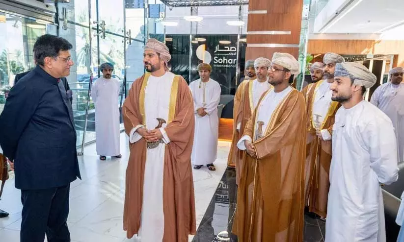 ഇന്ത്യ-ഒമാൻ സ്വതന്ത്ര വ്യാപാര കരാർ അന്തിമ ഘട്ടത്തിൽ; മന്ത്രി പീയൂഷ് ഗോയൽ  മസ്കത്തിൽ