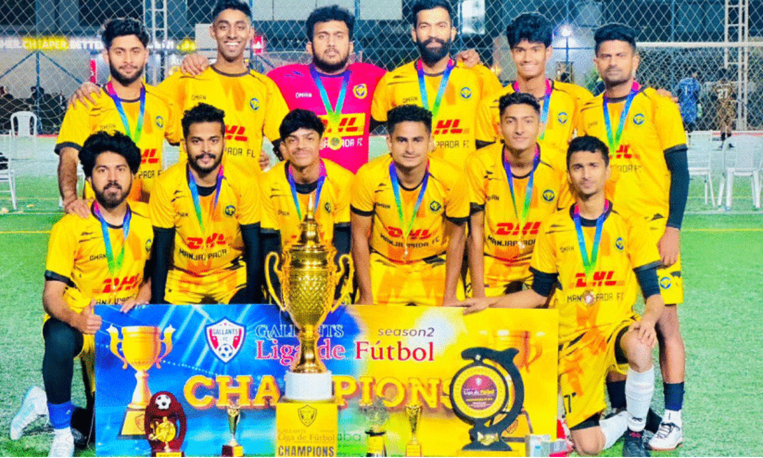 ഗാ​ല​ന്റ്‌​സ് ലീ​ഗ ഡി ​ഫു​ട്‌​ബാ​ള്‍; മ​ഞ്ഞ​പ്പ​ട എ​ഫ്‌.​സി ജേ​താ​ക്ക​ൾ