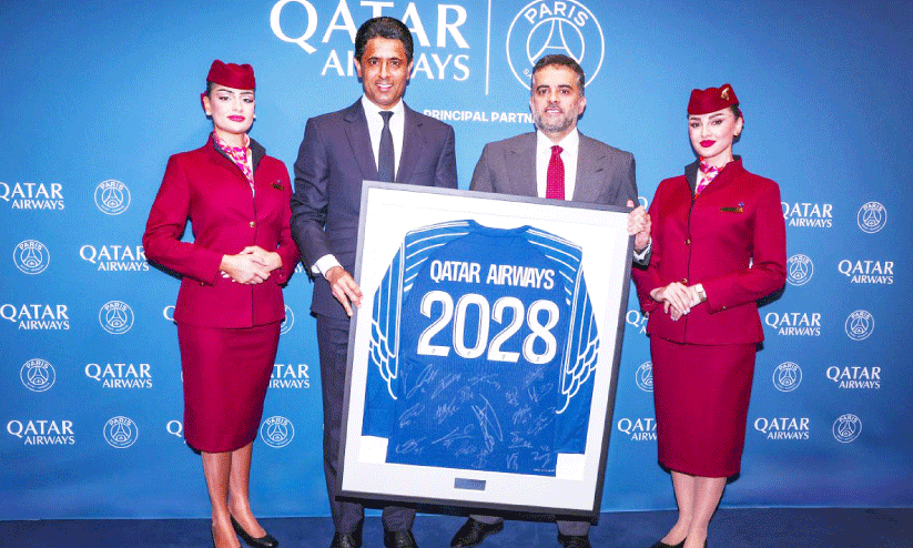 പി.എസ്.ജിയുമായി കരാർ നീട്ടി ഖത്തർ എയർവേയ്സ് പി.എസ്.ജിയുമായി കരാർ നീട്ടി ഖത്തർ എയർവേയ്സ്