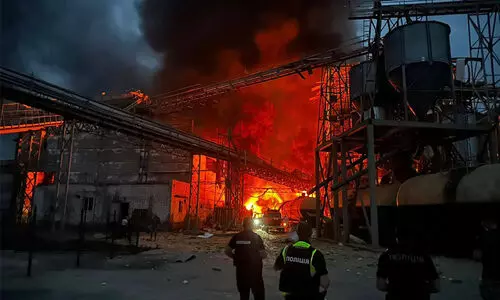 റഷ്യൻ എണ്ണശുദ്ധീകരണ ശാലയിൽ വീണ്ടും യുക്രെയ്ൻ ആക്രമണം