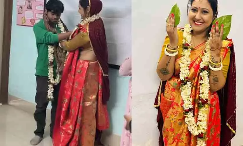 റീൽ അല്ല, റിയൽ; ക്ലാസ് മുറിയിൽ വിദ്യാർഥിയെ വിവാഹം കഴിച്ച് പ്രഫസർ -അന്വേഷണം പ്രഖ്യാപിച്ച് സർവകലാശാല റീൽ അല്ല, റിയൽ; ക്ലാസ് മുറിയിൽ വിദ്യാർഥിയെ വിവാഹം കഴിച്ച് പ്രഫസർ -അന്വേഷണം പ്രഖ്യാപിച്ച് സർവകലാശാല