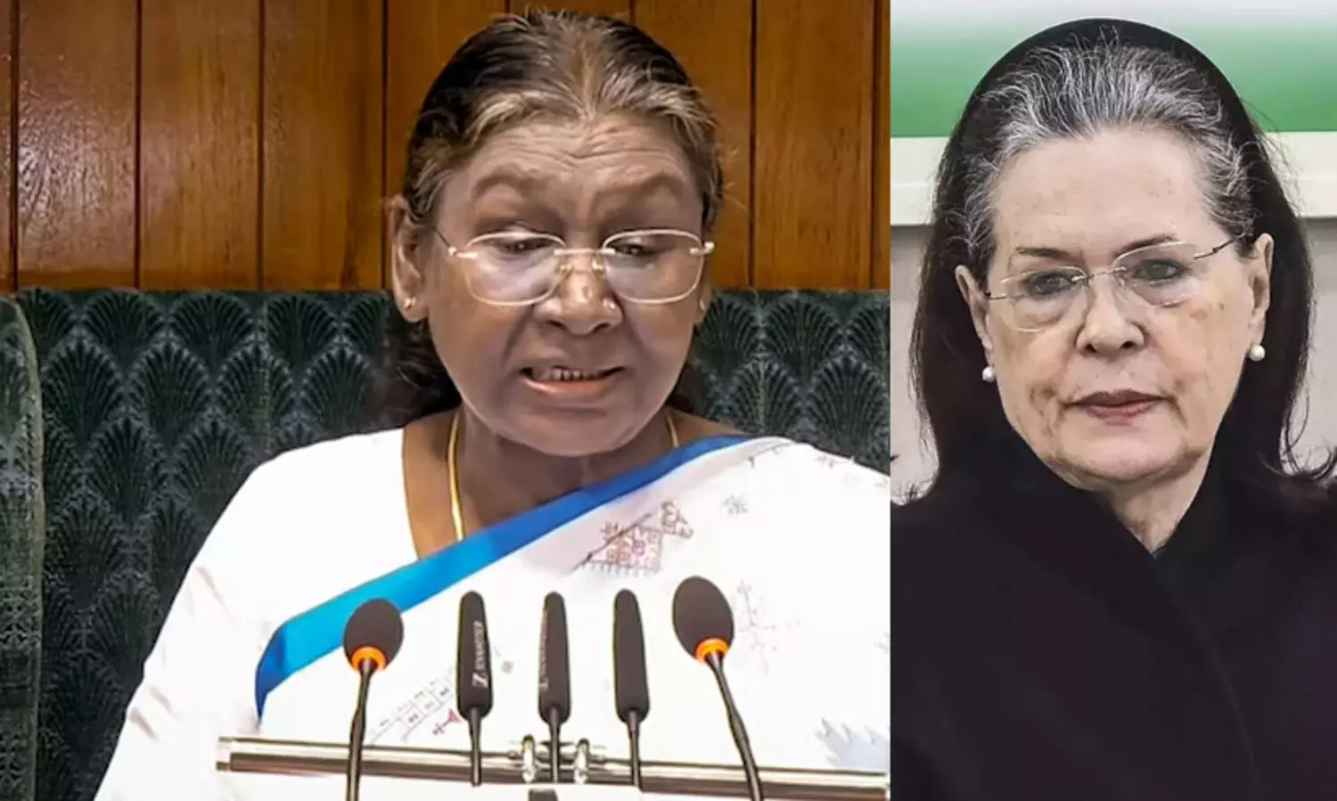 Droupadi Murmu, Sonia Gandhi