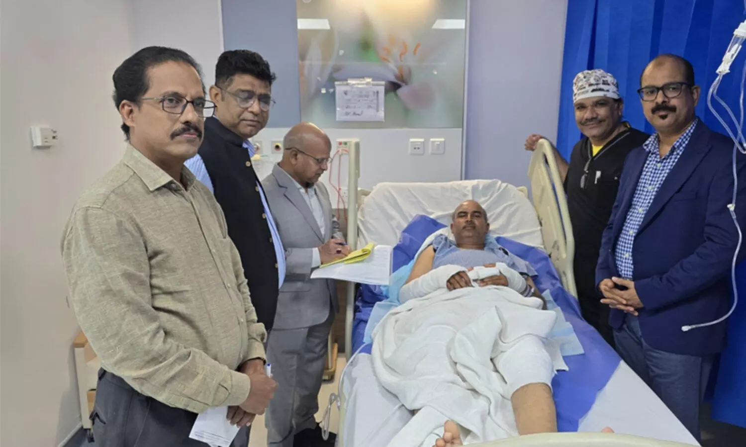 ജിസാൻ വാഹനാപകടം; ഇന്ത്യൻ കോൺസുലേറ്റ് പ്രതിനിധി ആശുപത്രിയും കമ്പനിയും സന്ദർശിച്ചു