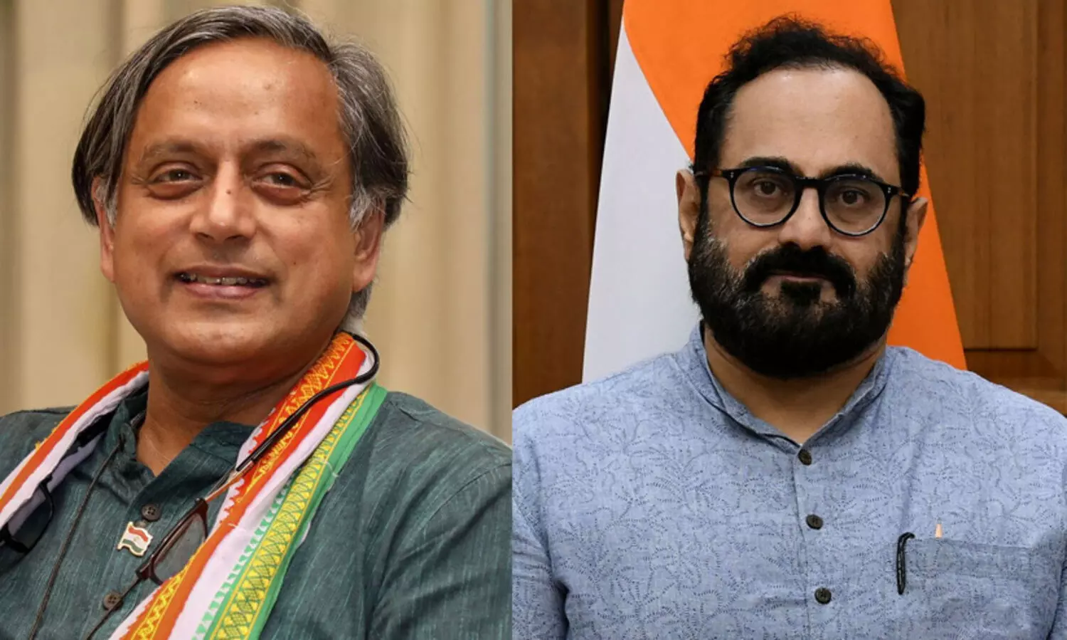 sashi tharoor, rajeev chandrasekhar