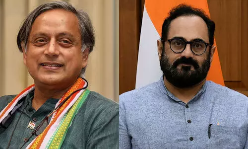 sashi tharoor, rajeev chandrasekhar