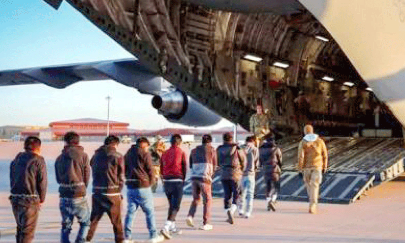 യു.എസി​ലെ ഇന്ത്യക്കാരെ നാടുകടത്തൽ: സി-17 സൈനിക വിമാനത്തിന്റെ യാത്ര ഫ്ലൈറ്റ് ട്രാക്കിങ് സൈറ്റുകൾക്ക് പിടിതരാതെ