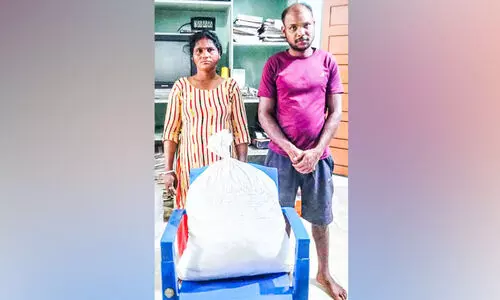വാടകവീട്ടില്‍ ചാക്കില്‍ കെട്ടി സൂക്ഷിച്ച കഞ്ചാവുമായി ദമ്പതികള്‍ പിടിയില്‍